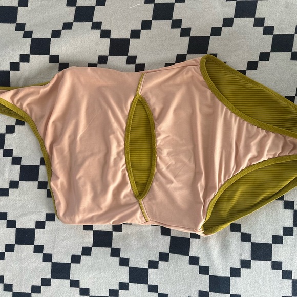 Olive Green One-Shoulder Swimsuit - Picture 6 of 6